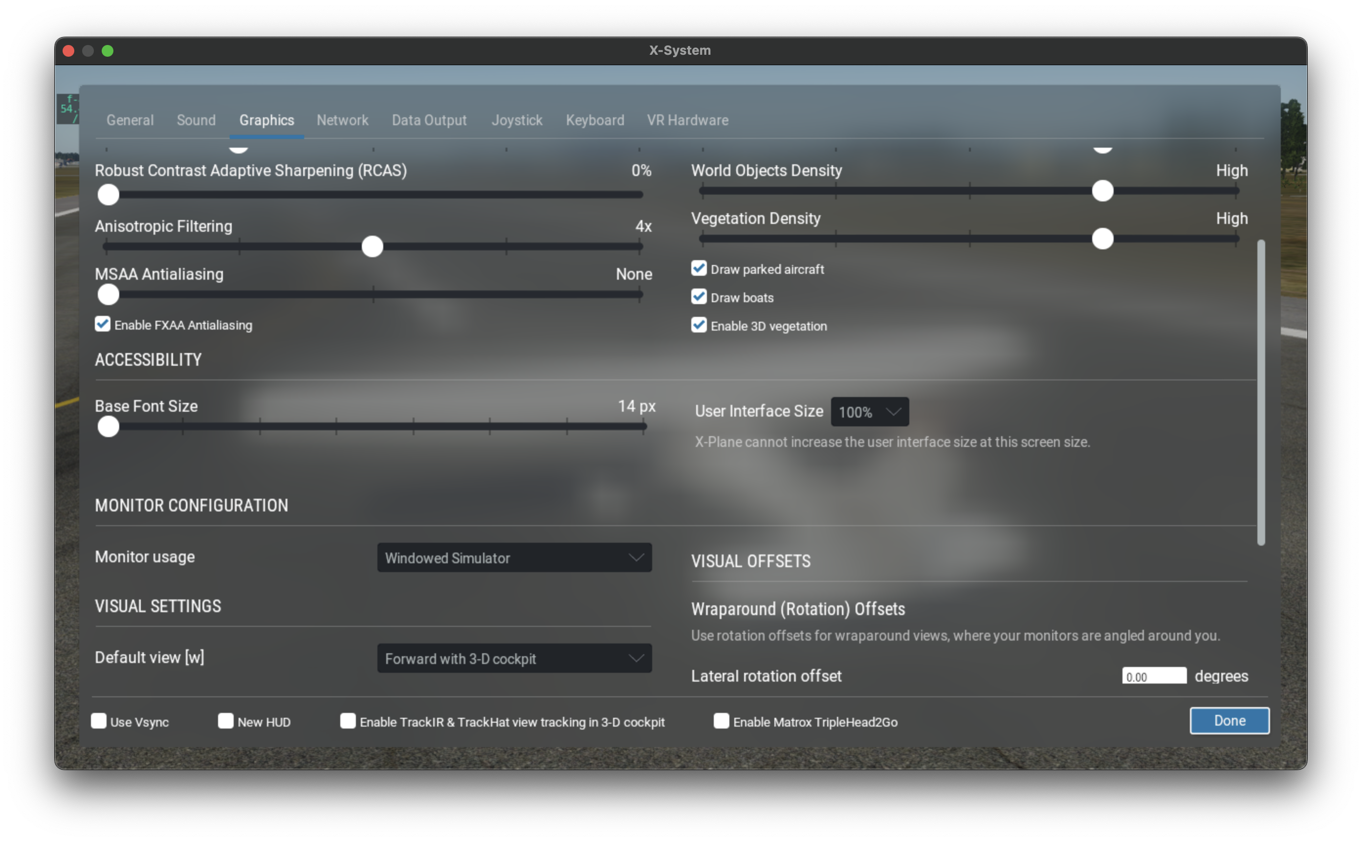 X-Plane 12 Graphics Settings